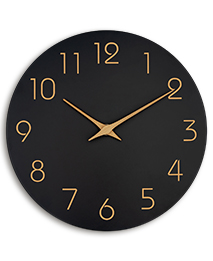 Mosewa 10 Inch Wall Clocks（Black ）