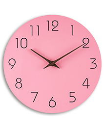 Modern Style Clock (Light Pink)