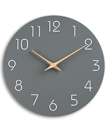 Mosewa 10 Inch Wall Clock （Gray）
