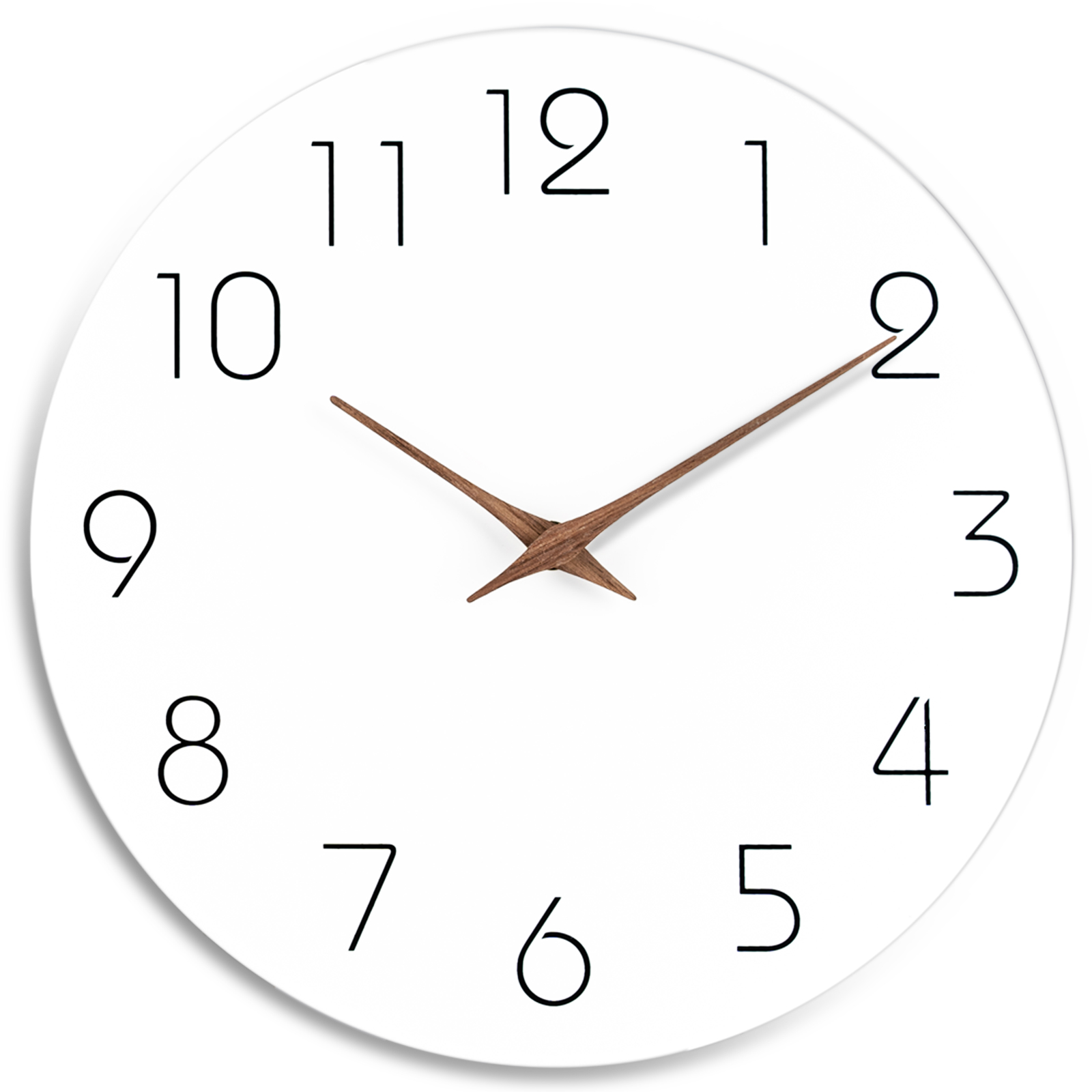 Mosewa 8 Inch Modern Style Wall Clock （White）