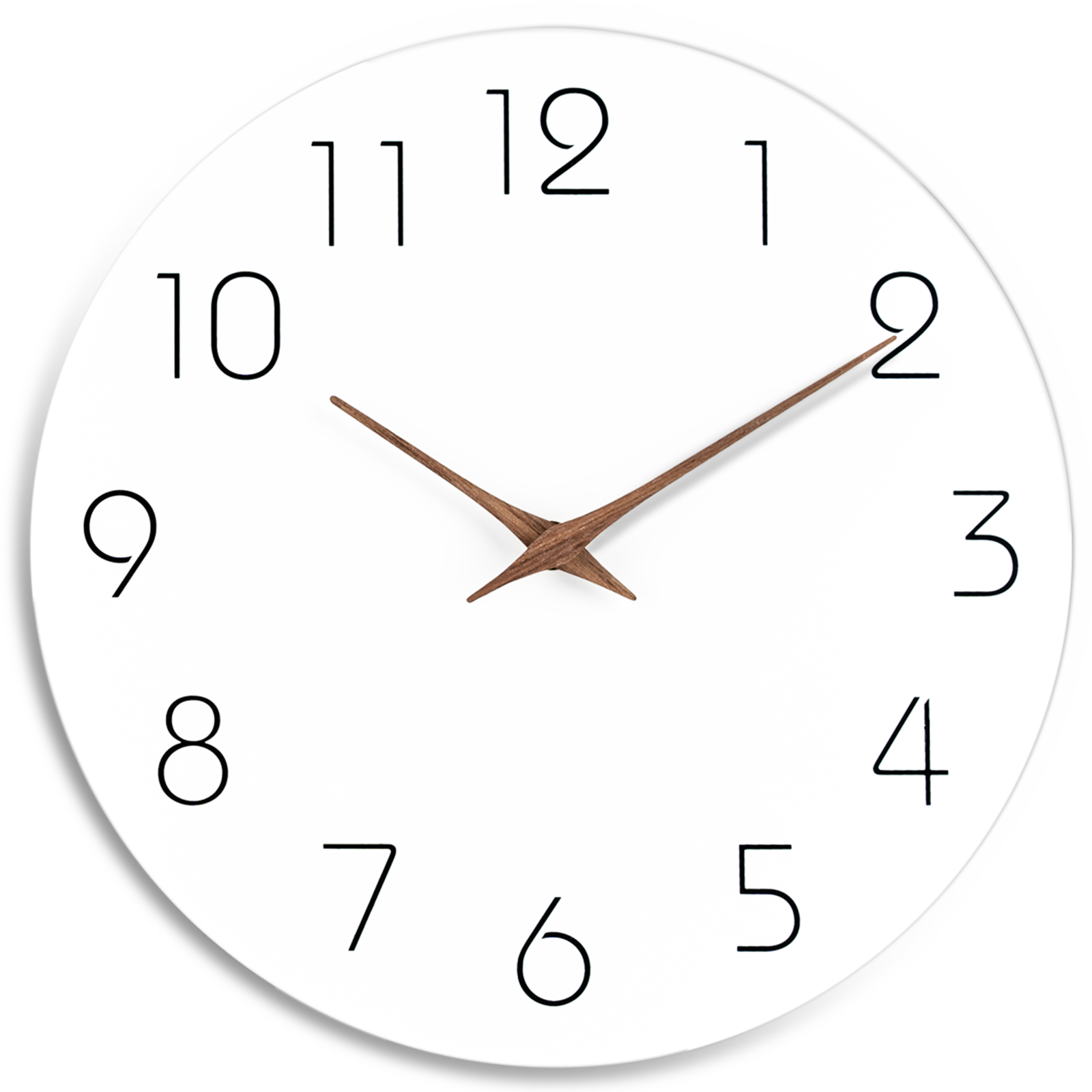 Mosewa 16 Inch Modern Style Wall Clock （White）